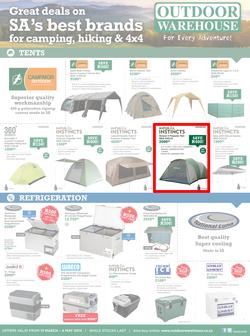 Outdoor Warehouse : Great Deals (13 Mar - 4 May 2014), page 1