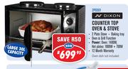 Dixon 30Ltr Counter Top Oven & Stove 2P0301