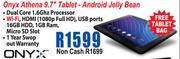 Onyx Athena 9.7" Tablet-Android Jelly Bean