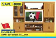 Smart Buy 3 Piece Wall Unit