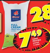 Clover Fresh Milk-1Ltr Sachet