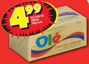 Ole Low Fat Spread-500gm Brick