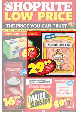 Shoprite Gauteng : (10 Mar - 23 Mar 2014), page 1