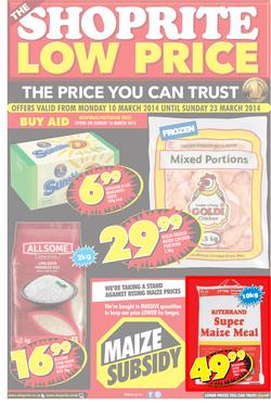 Shoprite Gauteng : (10 Mar - 23 Mar 2014), page 1