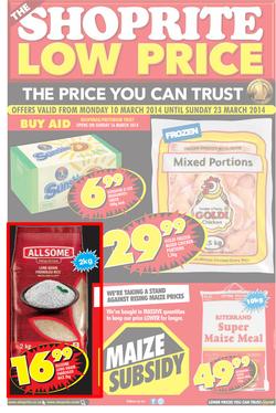 Shoprite Gauteng : (10 Mar - 23 Mar 2014), page 1