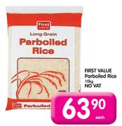 First Value Parboiled Rice-10kg(No Vat)