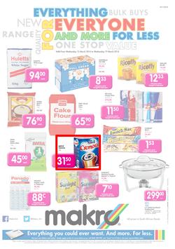 Makro Bloemfontein : Food (12 Mar - 19 Mar 2014), page 1