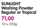 Sunlight Washing Powder Regular Or Tropical-10x250G