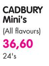 Cadbury Mini's(All Flavours)-24's