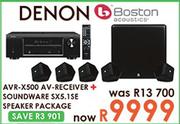 Denon AVR-X500 AV-Receiver + Boston Soundware SX5.1SE Speaker Package