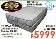 Nature's Entre Double or Queen Bedset-Each