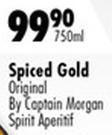 Spiced Gold Original By Captain Morgan Spirit Aperitif-750ml