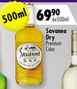 Savanna Dry Premium Cider-6 x 500ml