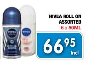 Nivea Roll On Assorted-6 x 50ml 