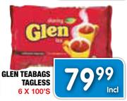 Glen Teabags Tagless- 6 x 100's
