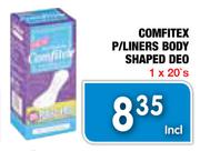 Comfitex P/Liners Body Shaped Deo-1 x 20's