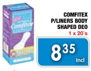 Comfitex P/Liners Body Shaped Deo-20's pack