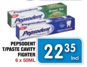 Pepsodent T/Paste Cavity Fighter-6 x 50ml