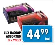Lux B/Soap Assorted-6 x 200g
