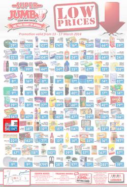Jumbo Cash & Carry : Low Prices (13 Mar - 17 Mar 2014), page 1