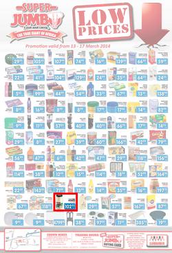 Jumbo Cash & Carry : Low Prices (13 Mar - 17 Mar 2014), page 1