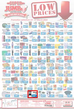 Jumbo Cash & Carry : Low Prices (13 Mar - 17 Mar 2014), page 1
