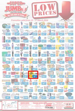 Jumbo Cash & Carry : Low Prices (13 Mar - 17 Mar 2014), page 1