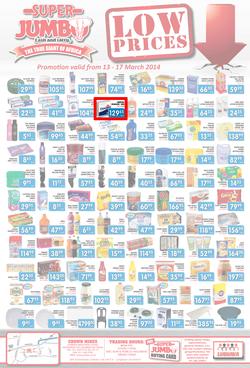 Jumbo Cash & Carry : Low Prices (13 Mar - 17 Mar 2014), page 1