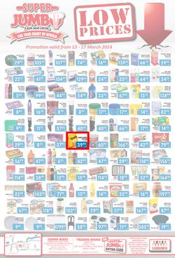 Jumbo Cash & Carry : Low Prices (13 Mar - 17 Mar 2014), page 1