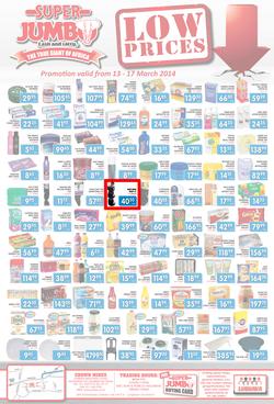 Jumbo Cash & Carry : Low Prices (13 Mar - 17 Mar 2014), page 1