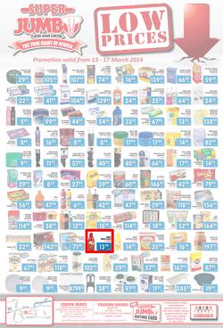 Jumbo Cash & Carry : Low Prices (13 Mar - 17 Mar 2014), page 1