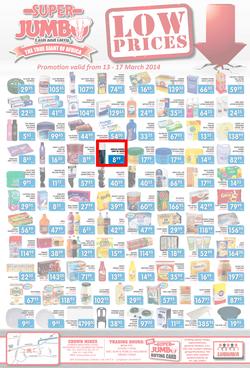 Jumbo Cash & Carry : Low Prices (13 Mar - 17 Mar 2014), page 1
