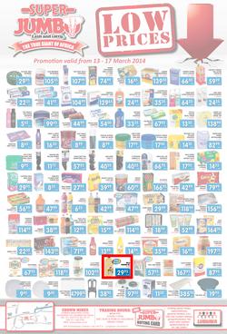 Jumbo Cash & Carry : Low Prices (13 Mar - 17 Mar 2014), page 1