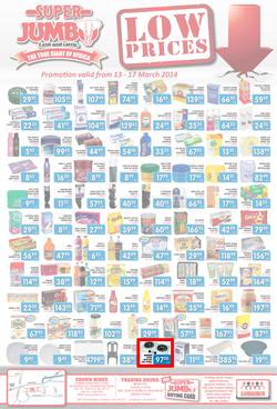 Jumbo Cash & Carry : Low Prices (13 Mar - 17 Mar 2014), page 1