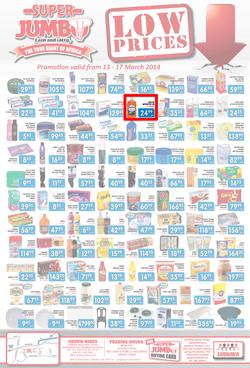 Jumbo Cash & Carry : Low Prices (13 Mar - 17 Mar 2014), page 1