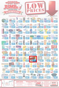 Jumbo Cash & Carry : Low Prices (13 Mar - 17 Mar 2014), page 1