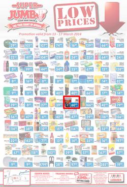 Jumbo Cash & Carry : Low Prices (13 Mar - 17 Mar 2014), page 1