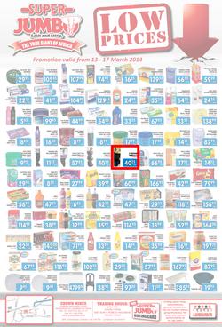 Jumbo Cash & Carry : Low Prices (13 Mar - 17 Mar 2014), page 1
