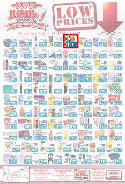 Jumbo Cash & Carry : Low Prices (13 Mar - 17 Mar 2014), page 1