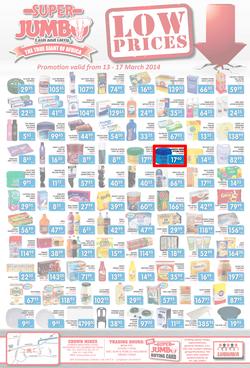 Jumbo Cash & Carry : Low Prices (13 Mar - 17 Mar 2014), page 1