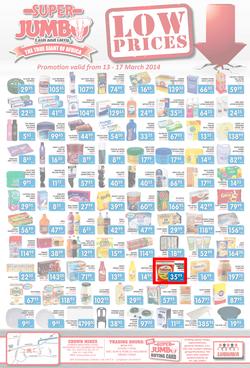 Jumbo Cash & Carry : Low Prices (13 Mar - 17 Mar 2014), page 1