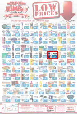 Jumbo Cash & Carry : Low Prices (13 Mar - 17 Mar 2014), page 1