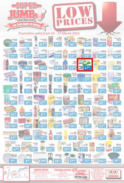 Jumbo Cash & Carry : Low Prices (13 Mar - 17 Mar 2014), page 1