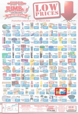 Jumbo Cash & Carry : Low Prices (13 Mar - 17 Mar 2014), page 1