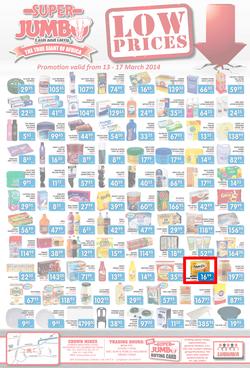 Jumbo Cash & Carry : Low Prices (13 Mar - 17 Mar 2014), page 1