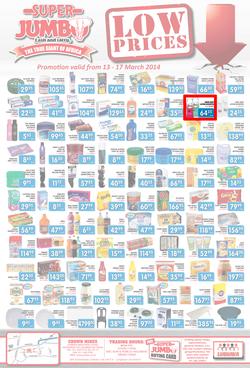 Jumbo Cash & Carry : Low Prices (13 Mar - 17 Mar 2014), page 1