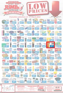 Jumbo Cash & Carry : Low Prices (13 Mar - 17 Mar 2014), page 1