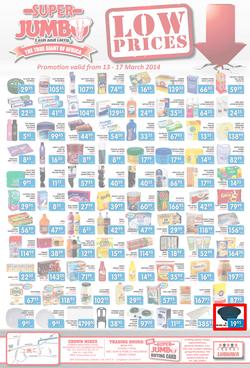 Jumbo Cash & Carry : Low Prices (13 Mar - 17 Mar 2014), page 1