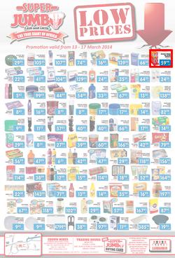 Jumbo Cash & Carry : Low Prices (13 Mar - 17 Mar 2014), page 1