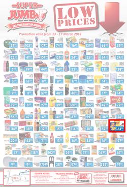 Jumbo Cash & Carry : Low Prices (13 Mar - 17 Mar 2014), page 1